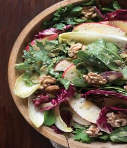 fall salad apple cider vinegarette